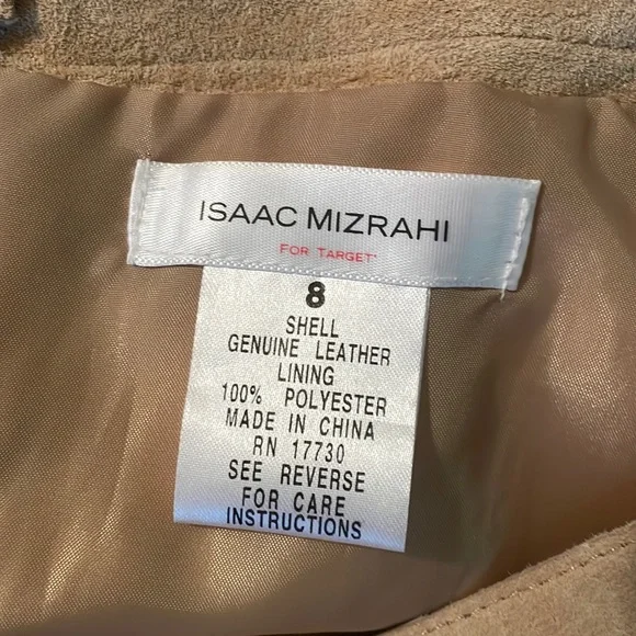 Isaac Mizrahi for Target Beige Leather Skirt (NWOT) - Picture 4 of 4